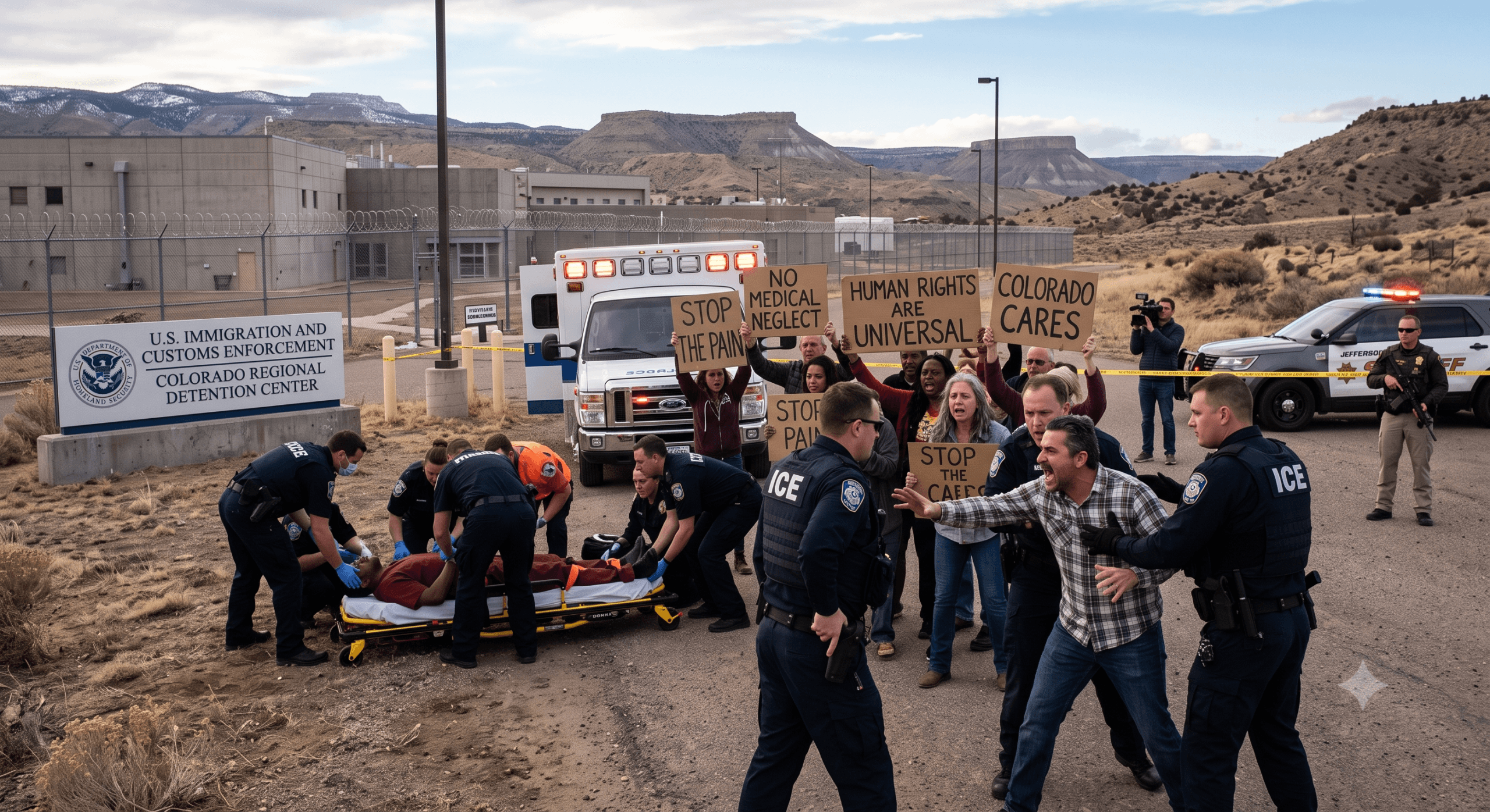 Un grave incidente en Colorado pone de relieve la tensión que rodea a los centros de detención de ICE