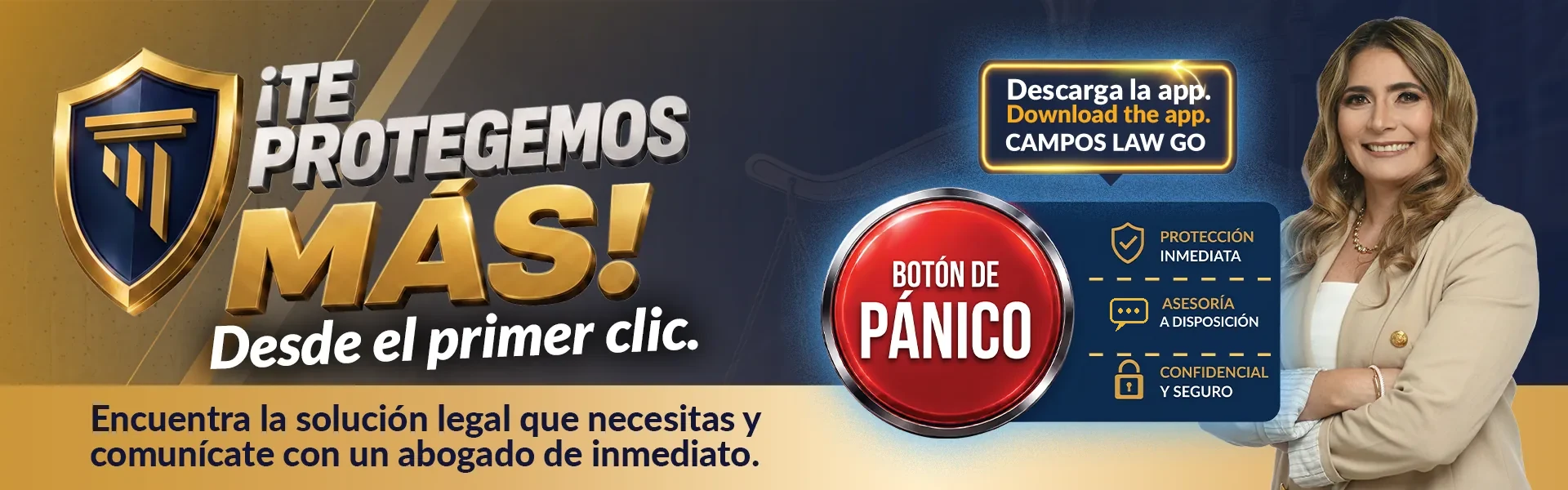 Campos Law Firm — Te protegemos más. Desde el primer clic.