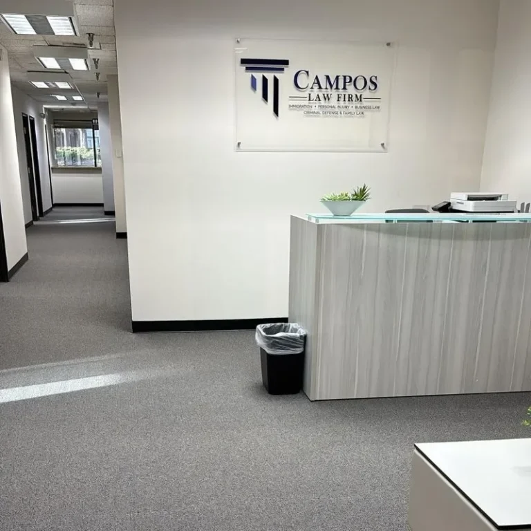 Campos Law Firm Aurora, CO office — front desk and reception