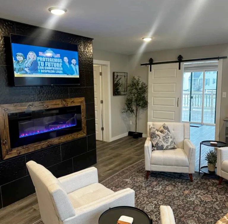 Campos Law Firm South Bend, IN office — client lounge